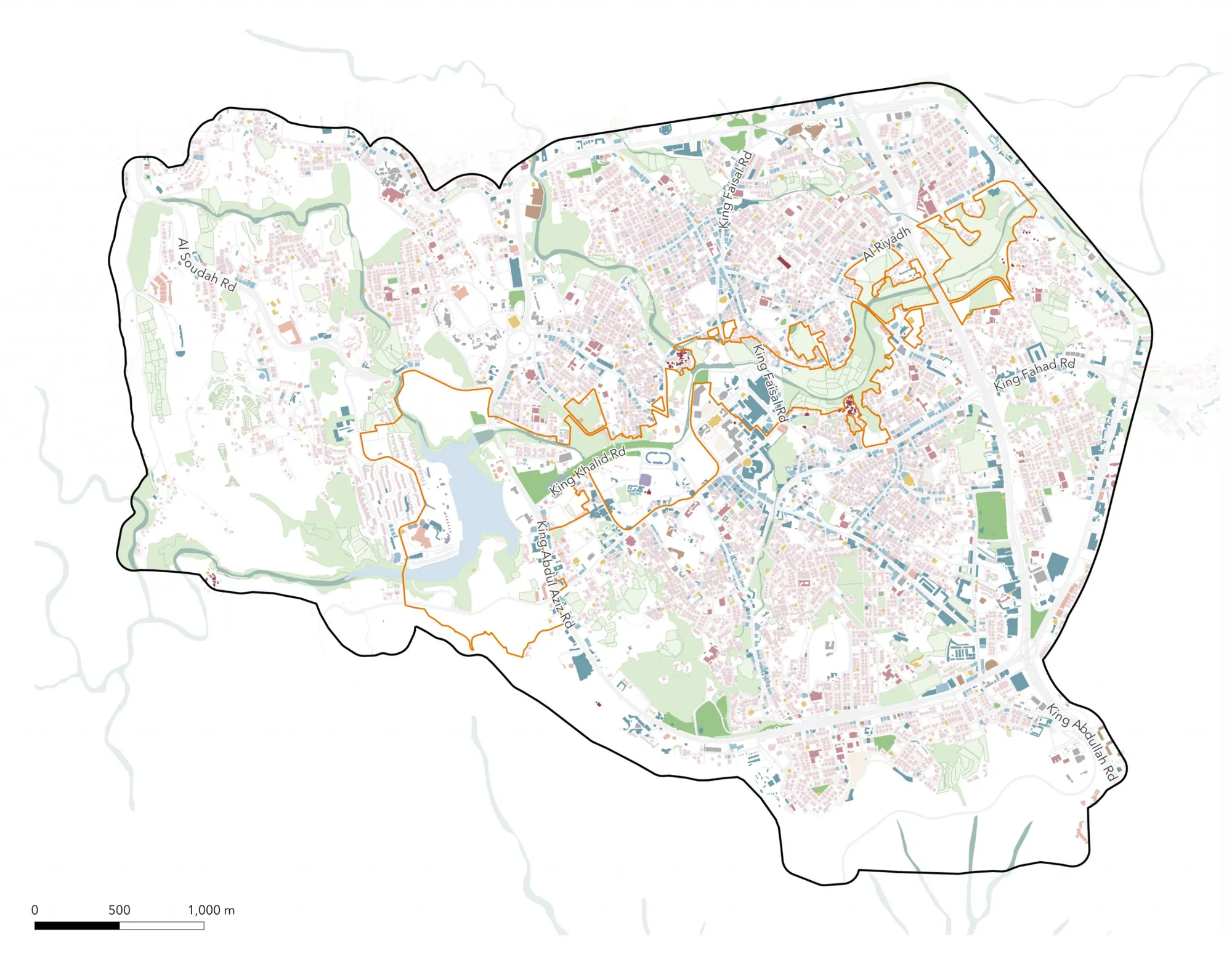 Abha land use and green-blue systems analysis